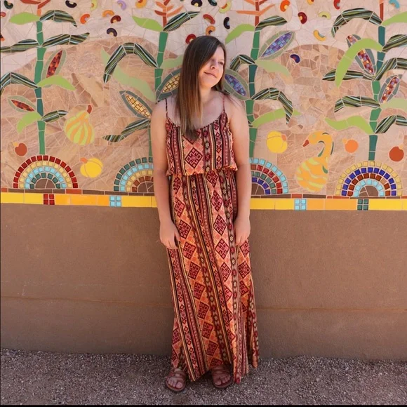 island maxi dresses Big Island Long Ruffled Muumuu Hawaiian Dress main image 0
